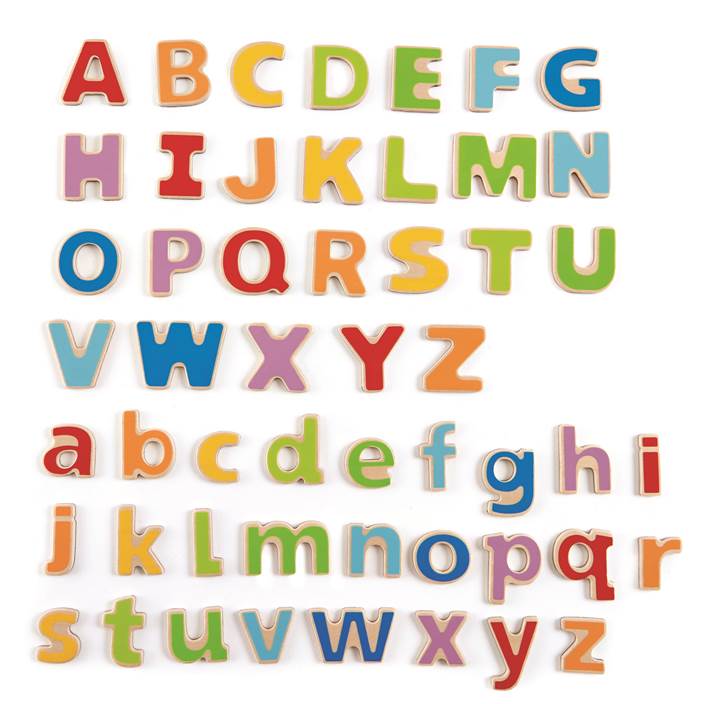 Letras del Abecedario Magnéticas Madera