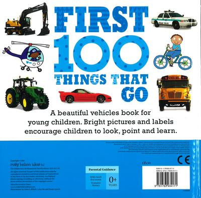 Libro Infantil 100 Things That Go First Blue