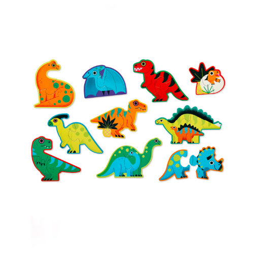 Rompecabezas 2 Piezas 10 Dinosaurios