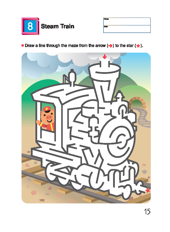 Libro Kumon My Book Of Mazes Things That Go para niños