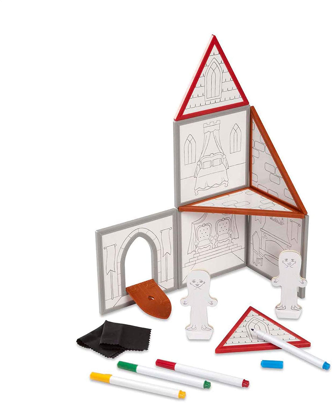 Set De Construcción Magnético Castillo Para Pintar