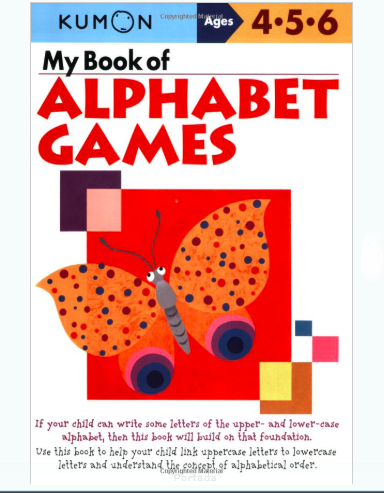Libro Kumon My Book of Alphabet Games para niños