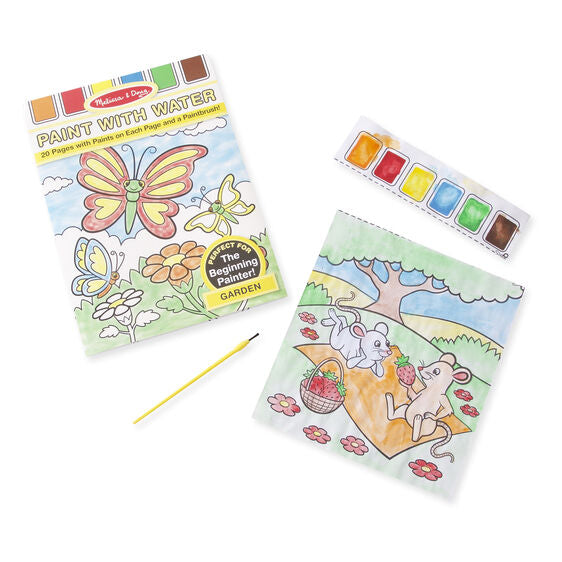 Libro para pintar con agua Jardín