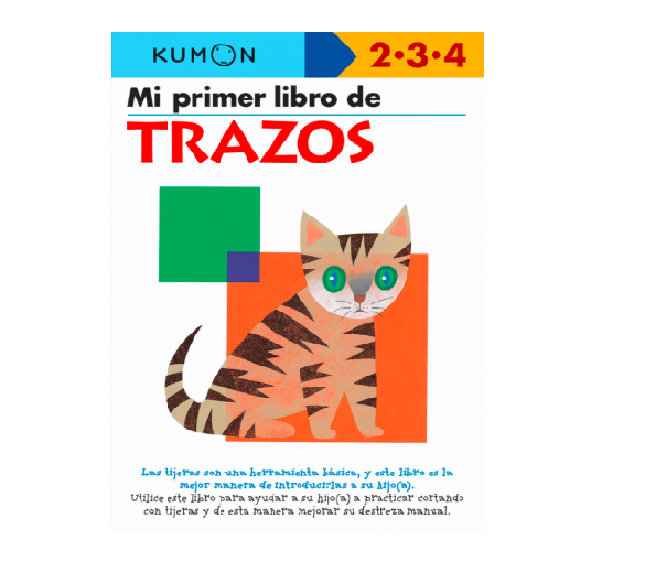 Libro didáctico Kumon Mi Primer Libro De Trazos para niños