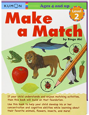 Libro Kumon Make A Match Level 2 Ejercicios De Observacion