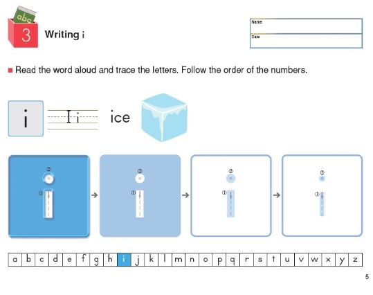 Libro Kumon Grow To Know Uppercase Letters para niños