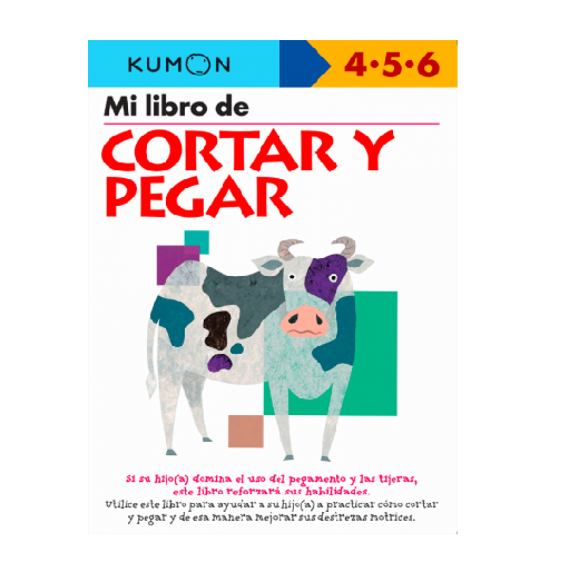 Libro Kumon Mi Libro De Cortar y Pegar para niños