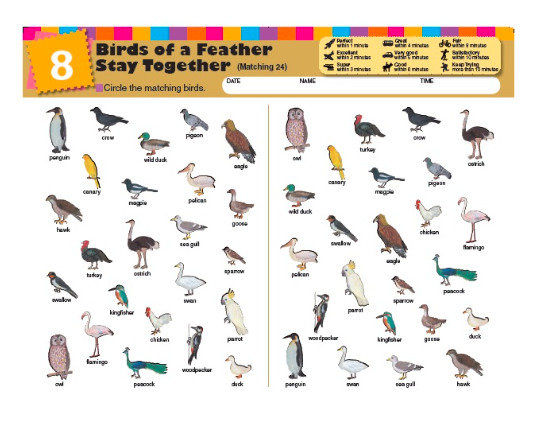Libro Kumon Make A Match Level 2 Ejercicios De Observacion