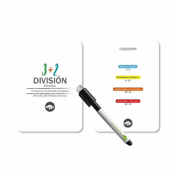 Flahscards División Cartas Didácticas