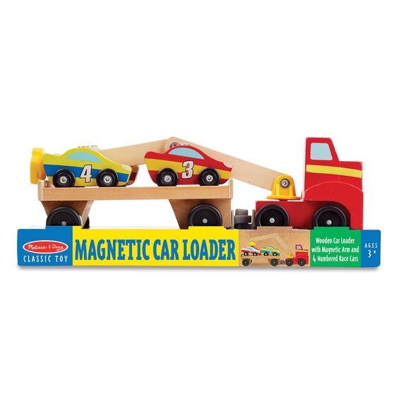Camión de madera magnético