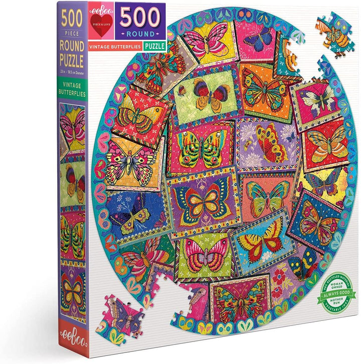 Rompecabezas 500 Piezas Vintage Mariposas