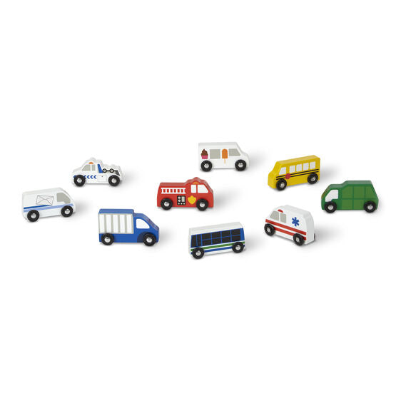 Set vehículos de madera Ciudad