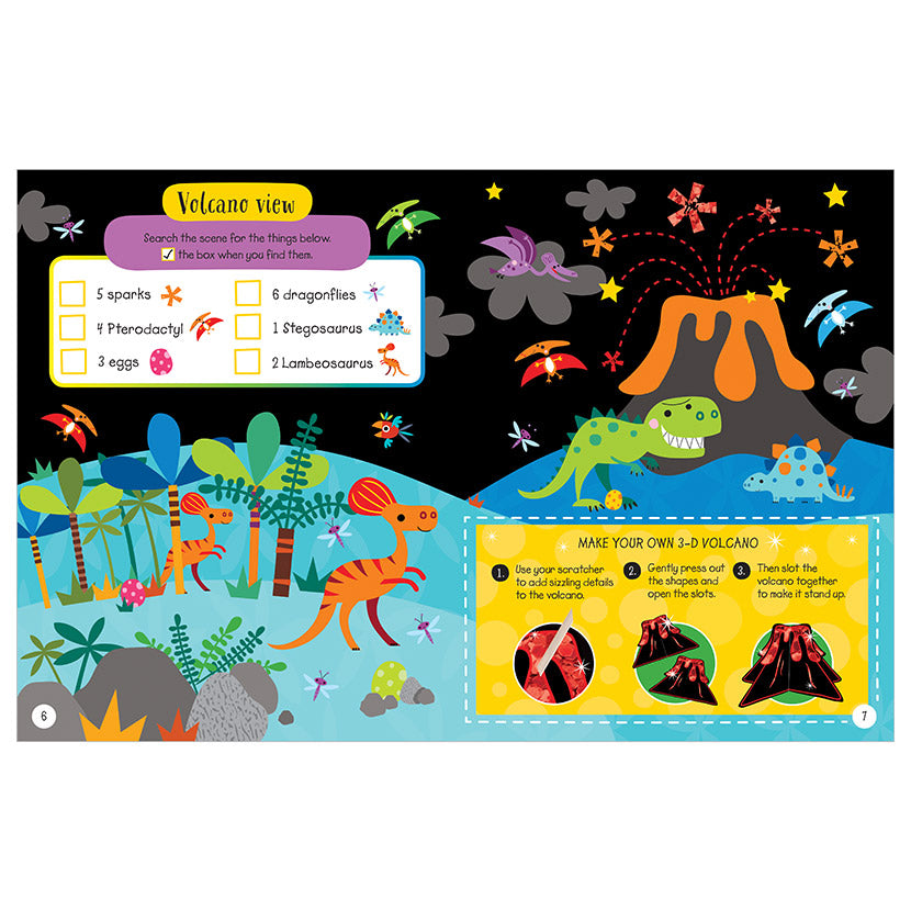 Libro De Actividades Scratch and Sparkle Dinosaurs Activity Book