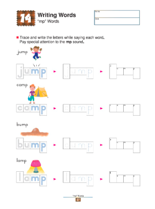 Libro Didáctico Kumon My Book Of Writing Words Niños