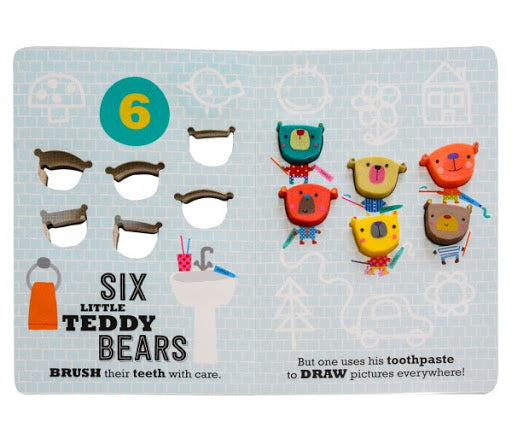 Libro De Texturas Ten Little Teddy Bears Splashing In the Bath