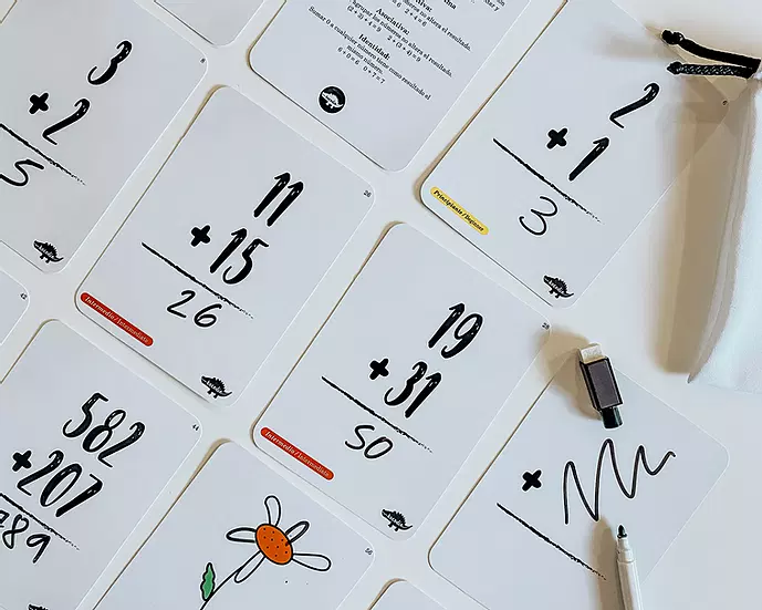 Flashcards Sumas Cartas Didácticas