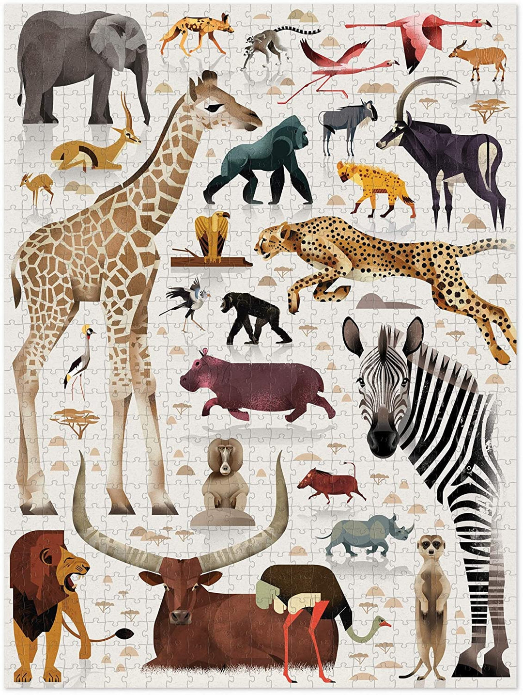 Rompecabezas 750 Piezas Animales de África