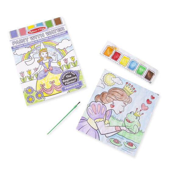 Libro para pintar con agua Princesas