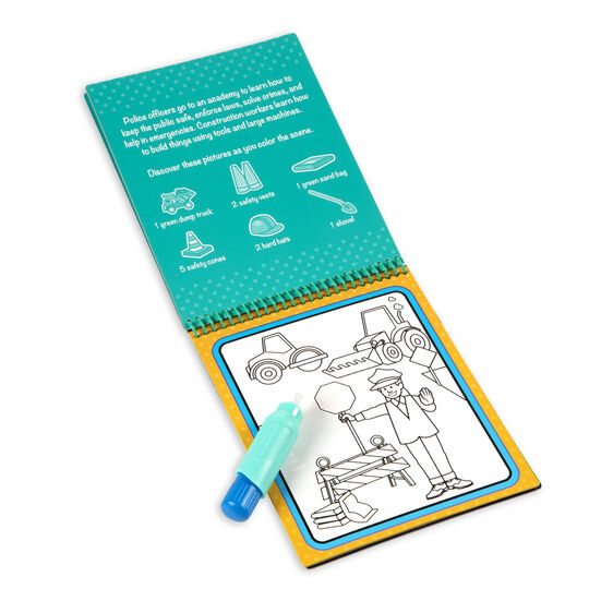 Libro para pintar con agua Ocupaciones para niños