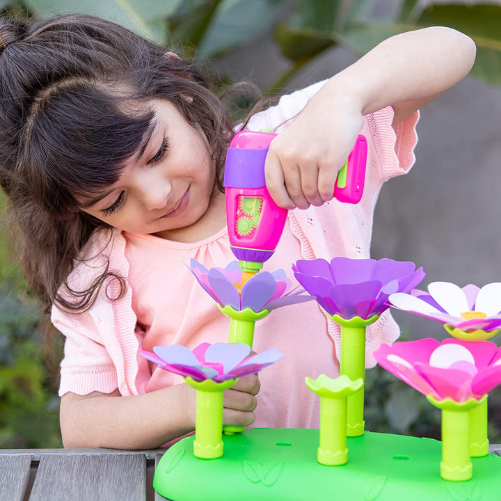 Juego Taladro Eléctrico Jardín De Flores Para Niños