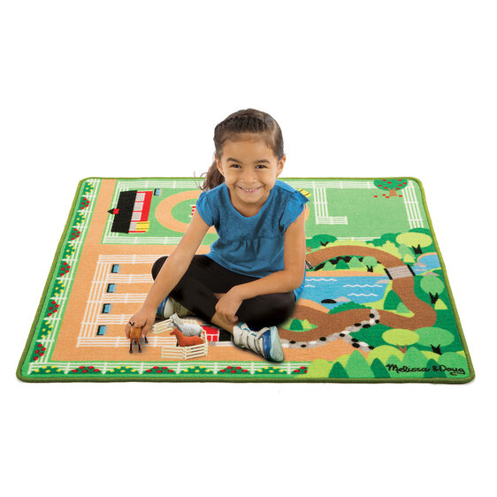 Tapete de Juego:  Mi Primer Establo de Caballos