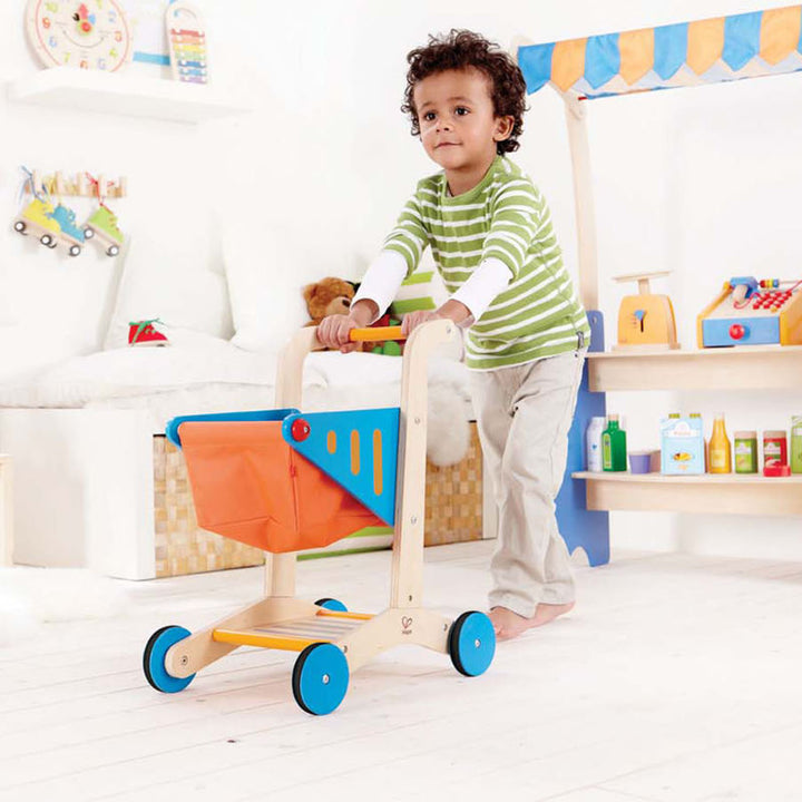 Carrito de Compras de Madera