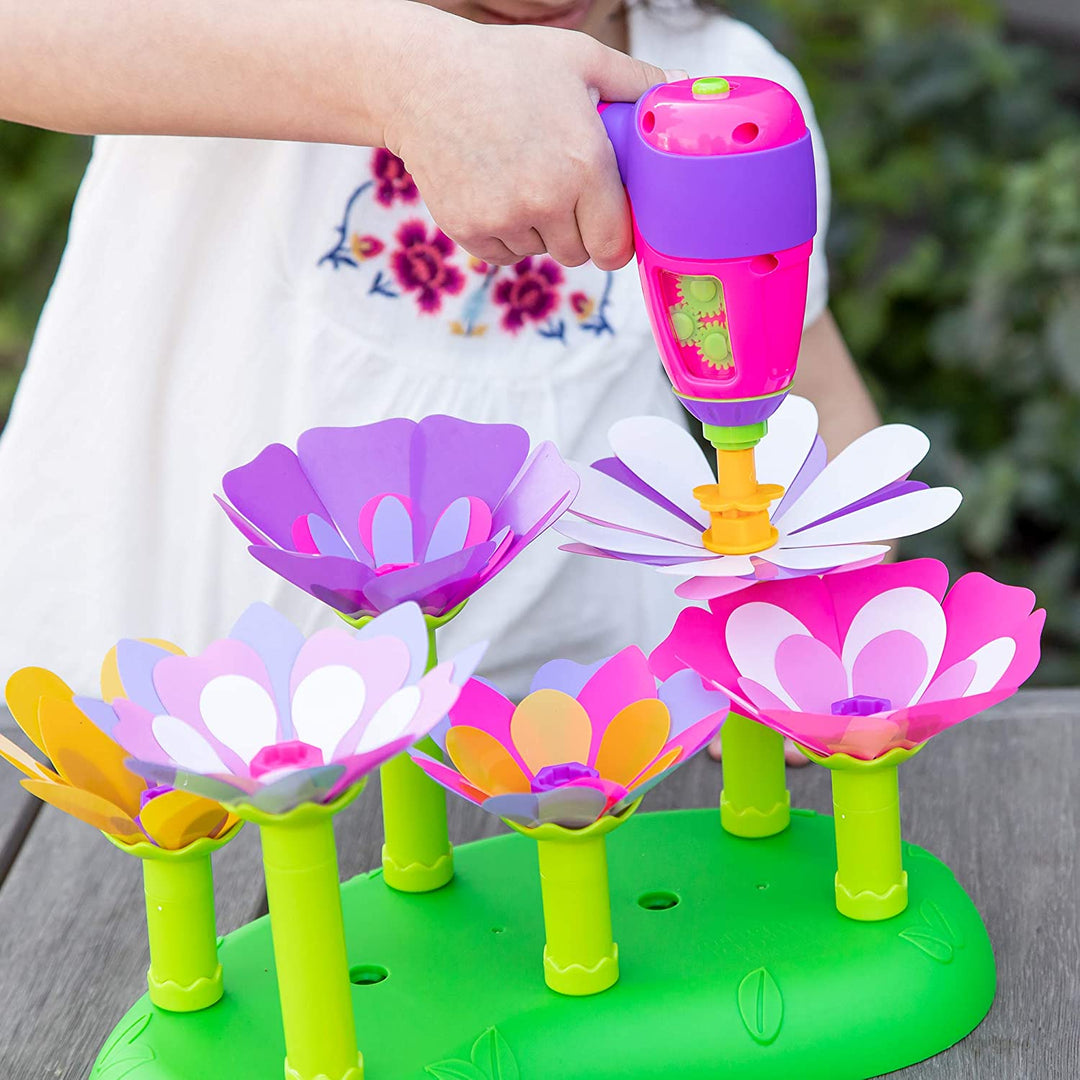 Juego Taladro Eléctrico Jardín De Flores Para Niños