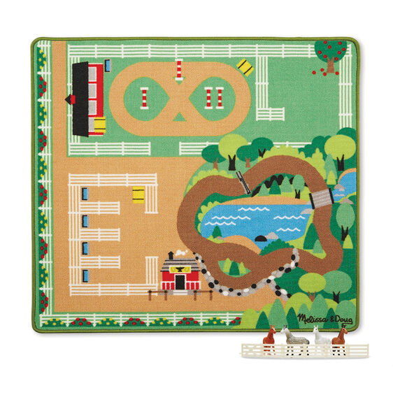 Tapete de Juego:  Mi Primer Establo de Caballos