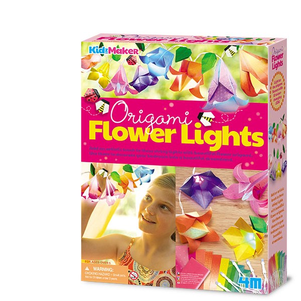 Set De Manualidades Flores De Origami Luces