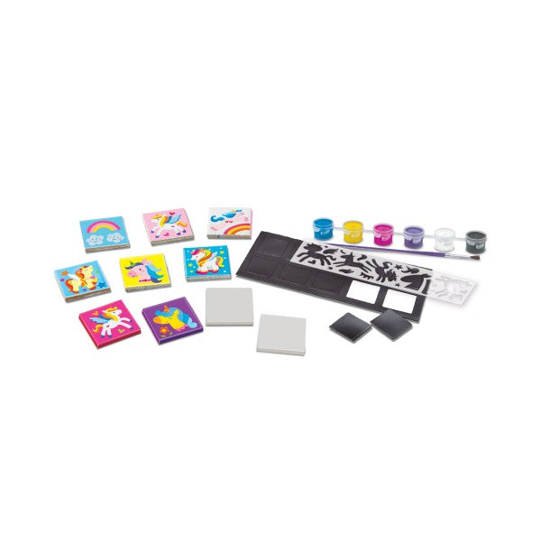 Kit para moldear y pintar imanes de unicornio