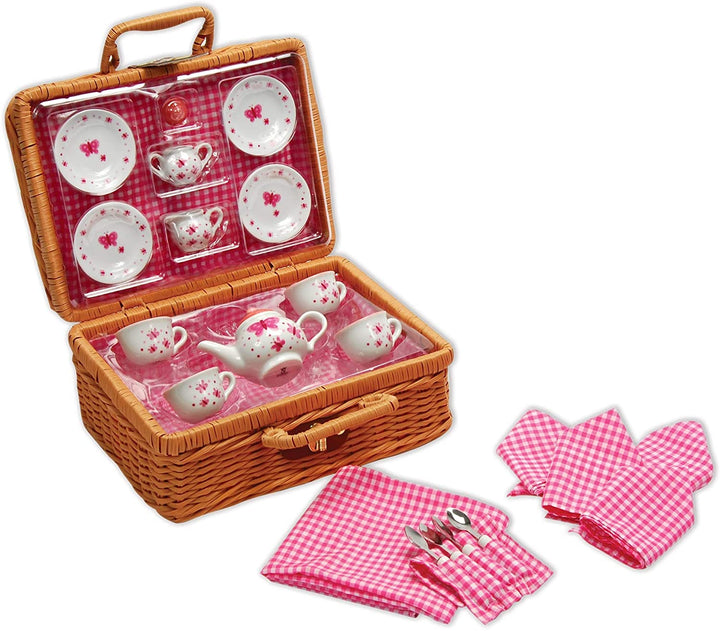 Juego De Té Con Cesta de Picnic