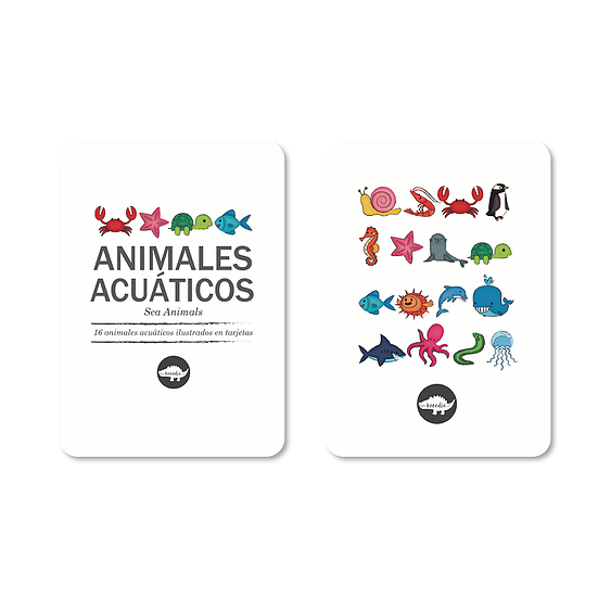 Flash Cards Kocodio Animales Acuáticos