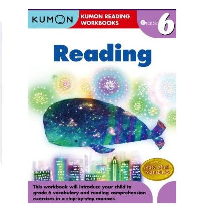 Libro Kumon Reading Grade 6 para niños niñas