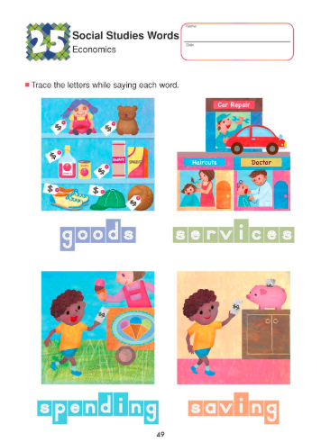 Libro Kumon My book of words for school level 3 para niños