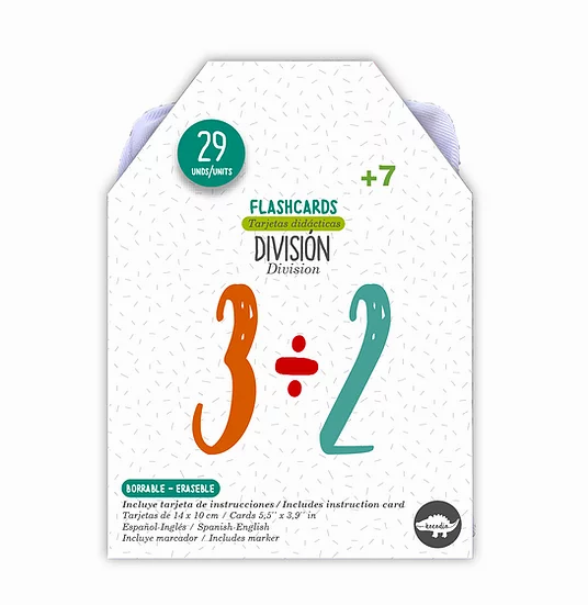 Flahscards División Cartas Didácticas