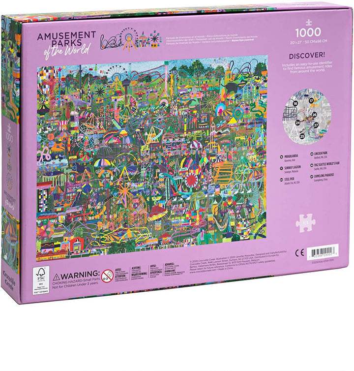 Rompecabezas 1000 Piezas Parques Del Mundo