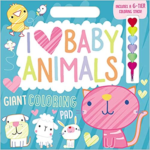 Libro De Actividades I Love Baby Animals Giant Coloring Pad