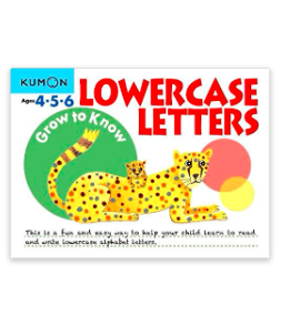Libro Kumon Grow To Know Lowercase Letters para niños