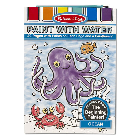 Libro para pintar con agua Océano