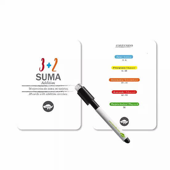 Flashcards Sumas Cartas Didácticas