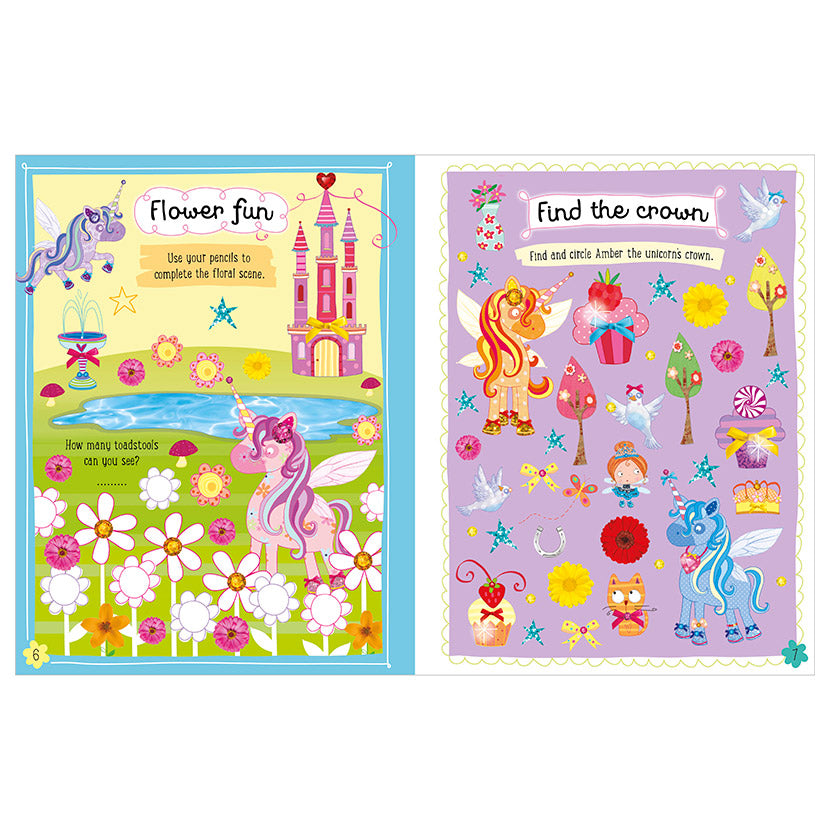 Libro De Actividades Puffy Stickers I Love Unicorns