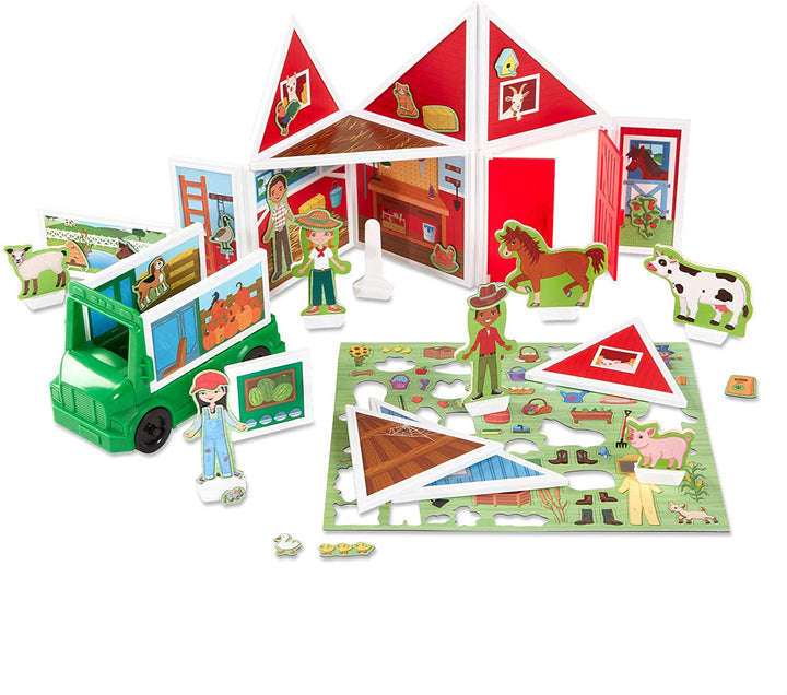 Set De Construcción Magnético La Granja