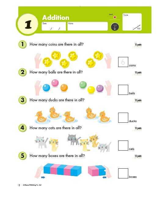 Libro Didáctico Kumon Grade 1 Word Problems Para Niños