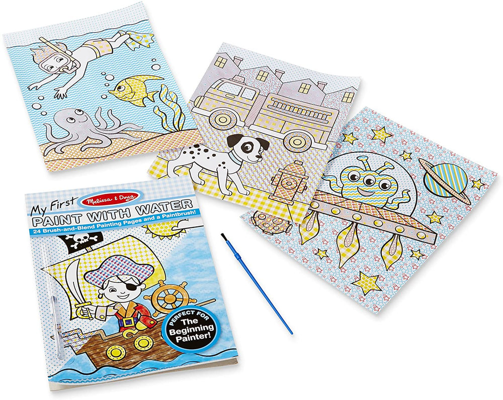 Libro De Actividades Pintar Con Agua Aventuras
