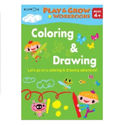 Libro Kumon Play and grow coloring and drawing Para Niños
