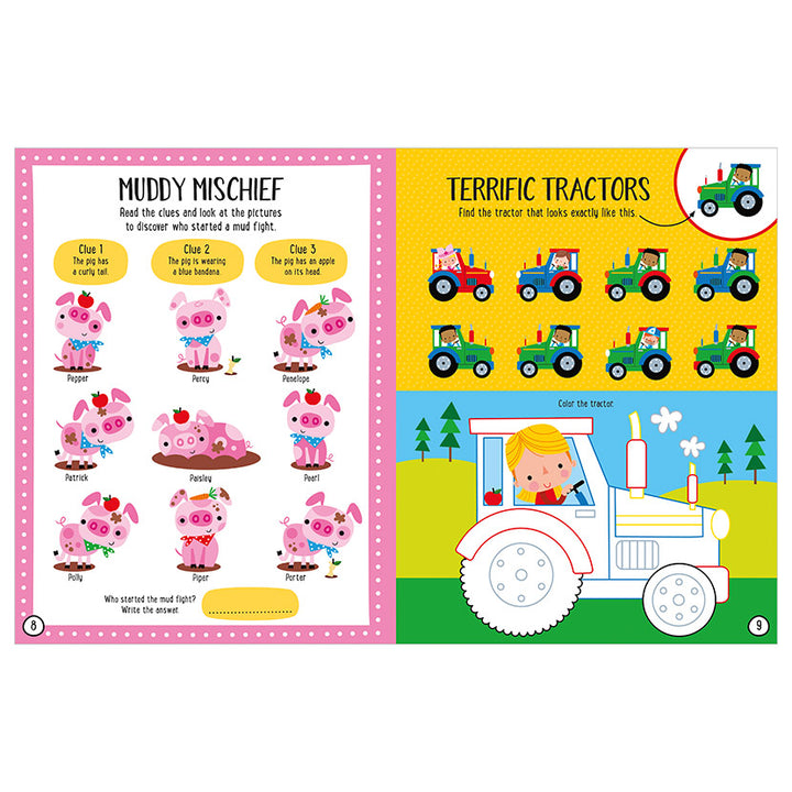 Libro De Actividades Balloon Stickers Farmyard Activity Book