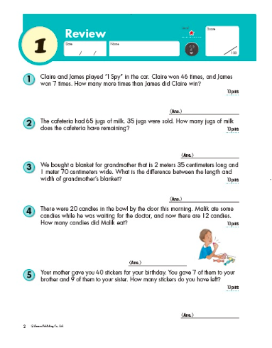 Libro Kumon Word problems grade 3 Para Niños