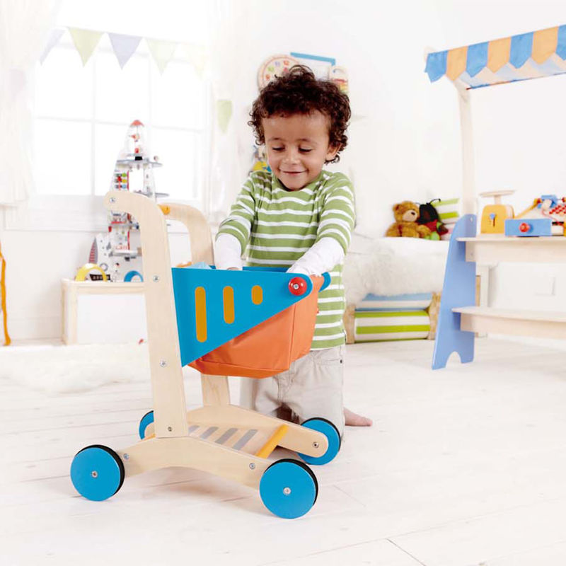 Carrito de Compras de Madera