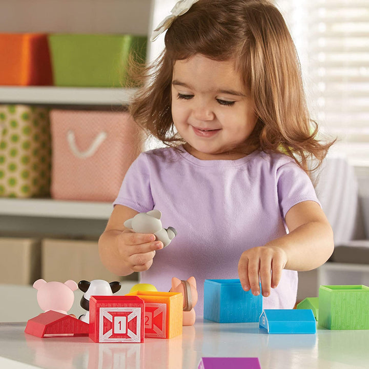 Juego de Conteo y Títeres Animales de la Granja Para Niños