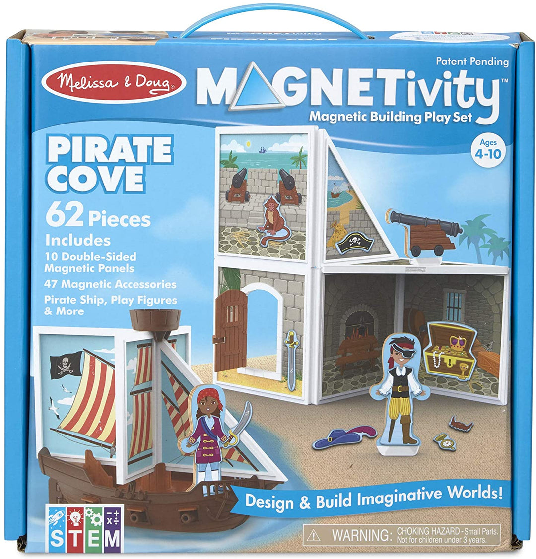 Set De Construcción Magnético Barco Pirata